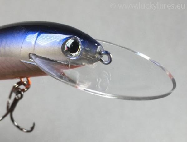 KARIKKO RÄMINÄ Wobbler 12 cm, Farbe: Navy Blue Shadow 014, schwimmend mit Rasselkugel, von Suomen Uistin The Finnish Lure Company (Jarmo Rapala)